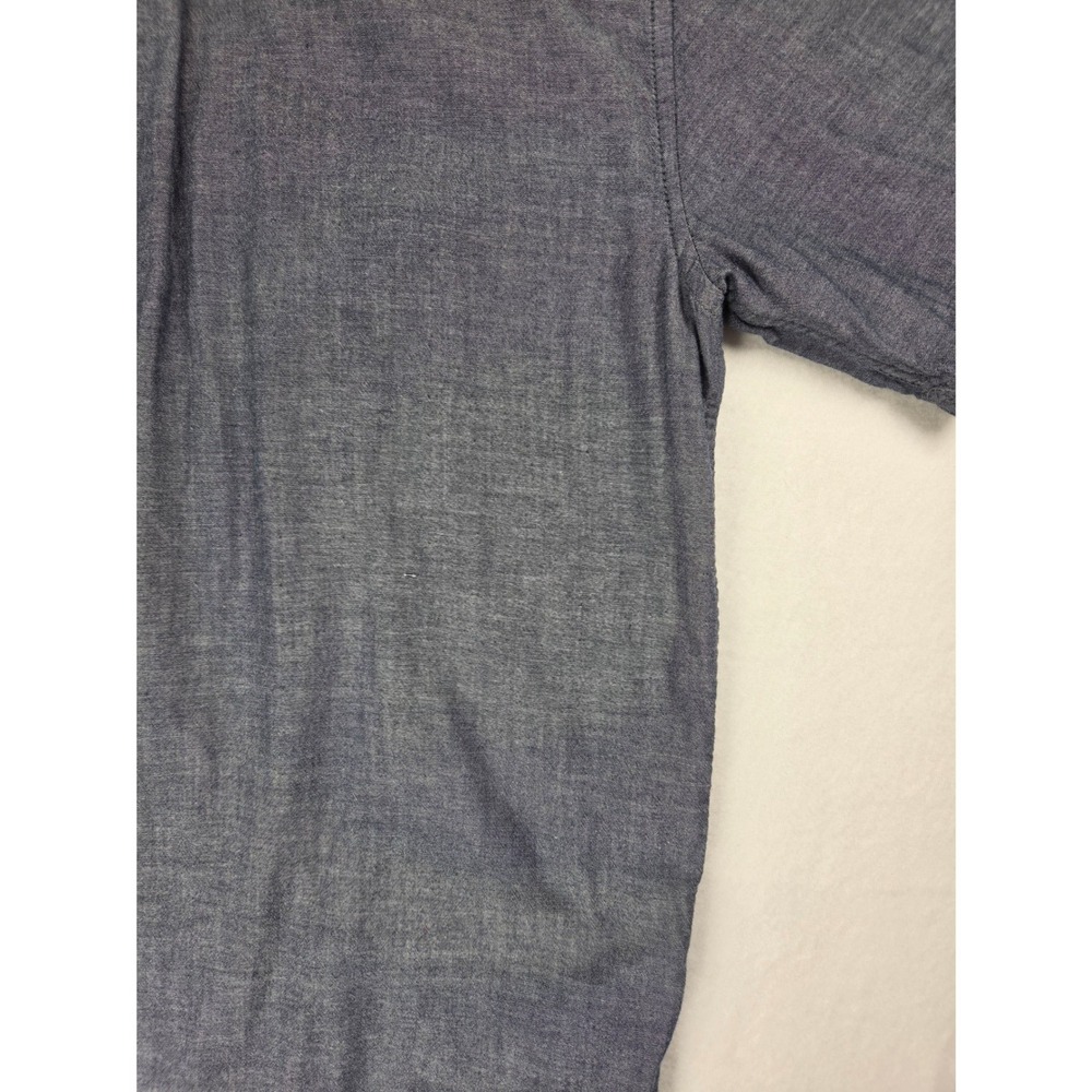Outdoor Life Men Lined Dark Blue Button Down Collared Short Sleeve Shirt L - Picture 5 of 8